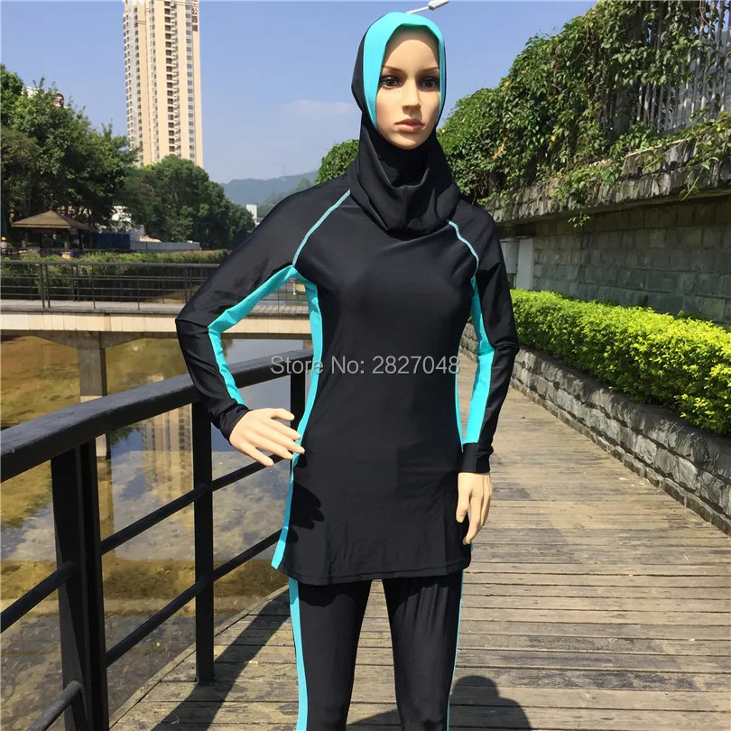 2018 New Muslim Swimwear Modest Full Cover Swimsuit Plus Size Female Bathing Suit for Muslim Girls Wire Pad Free S
2018 New Muslim Swimwear Modest Full Cover Swimsuit Plus Size Female Bathing Suit for Muslim Girls Wire Pad Free S