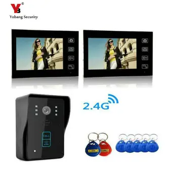 Yobang Security Freeship 7Video Door Phone Bell Wireless Intercom with RFID keyfobs Access Control Wireless Video Intercom Phone
Yobang Security Freeship 7Video Door Phone Bell Wireless Intercom with RFID keyfobs Access Control Wireless Video Intercom Phone