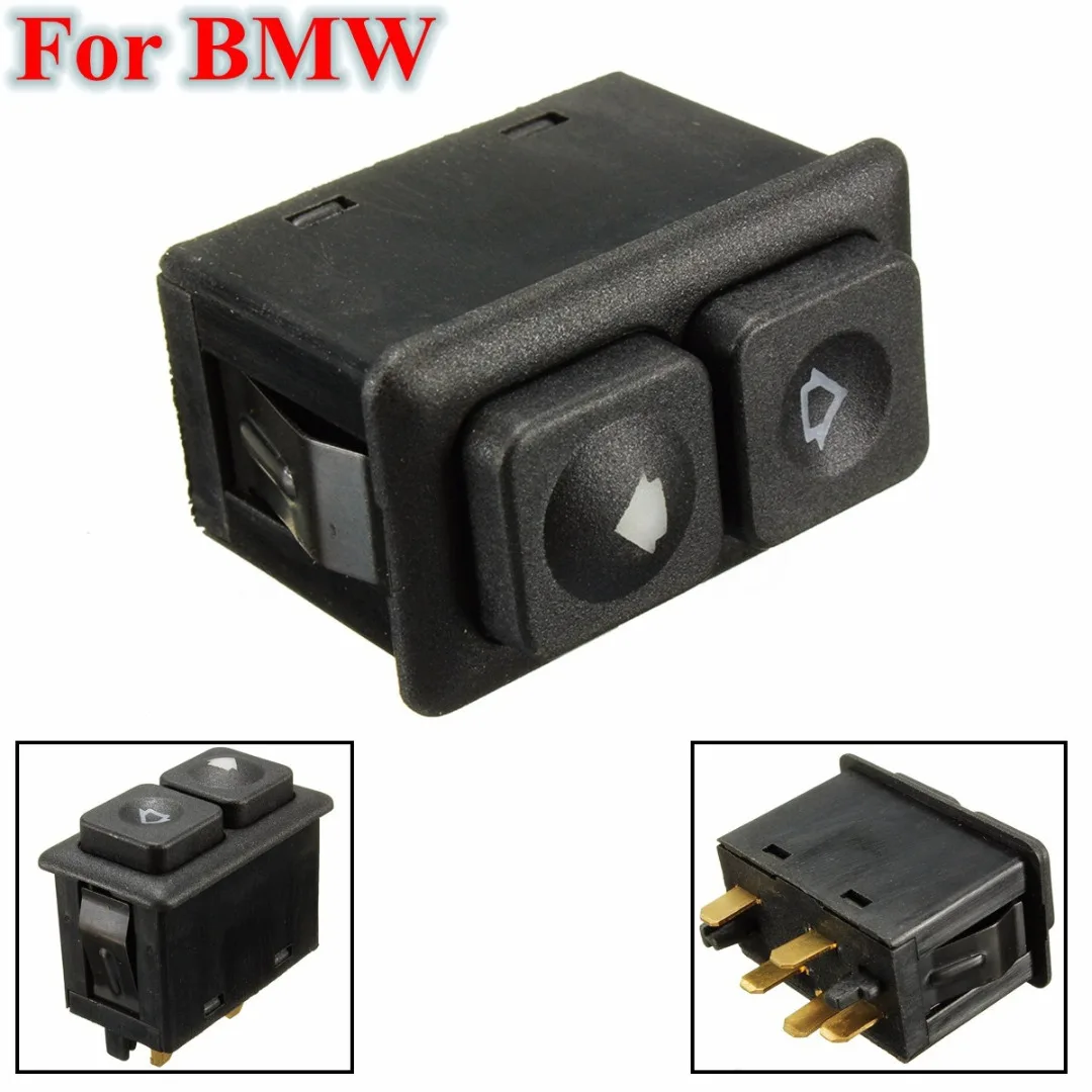 For BMW 1pc High Quality Power Window Sunroof Switch 61311381205 5 Pins Black Support E24 E28 E30 L6 M5 325i 635CSi
