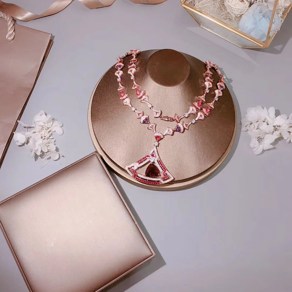 Banquet jewelry. S925 skirt shape Sterling Silver female necklace. Water drop, delta luxury necklace. Evening dress accessories
Banquet jewelry. S925 skirt shape Sterling Silver female necklace. Water drop, delta luxury necklace. Evening dress accessories