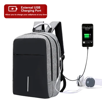 Multifunction Oxford Laptop Backpack Anti-theft Large Capacity Backpack Schoolbag with Lock & External USB Charging Port
Multifunction Oxford Laptop Backpack Anti-theft Large Capacity Backpack Schoolbag with Lock & External USB Charging Port