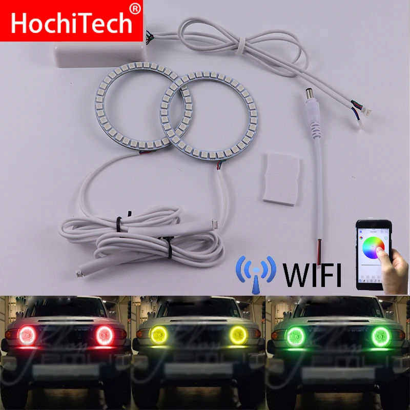 Wifi Wireless RGB Multi-Color LED Angel Eye Halo Rings Day Light DRL for Toyota FJ Cruiser 2007 08 2009 2010 2011 2012 2013 2014
Wifi Wireless RGB Multi-Color LED Angel Eye Halo Rings Day Light DRL for Toyota FJ Cruiser 2007 08 2009 2010 2011 2012 2013 2014