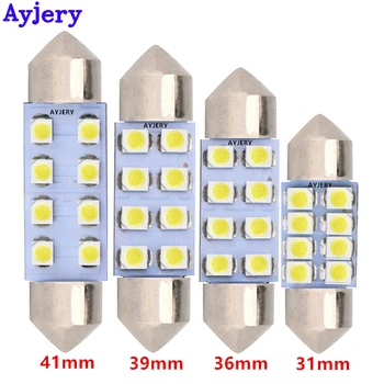 AYJERY 300X 12V C5W 31mm 36mm 39mm 41mm 8 SMD 1210 3528 Festoon Led Car Reading Light License plate Luggage Compartment Led Bulb
AYJERY 300X 12V C5W 31mm 36mm 39mm 41mm 8 SMD 1210 3528 Festoon Led Car Reading Light License plate Luggage Compartment Led Bulb