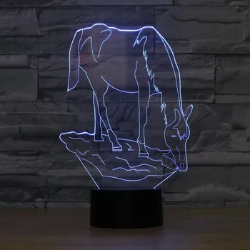 3D Lovely Horse LED Night Light 7 Color Dimming illusion Bedroom Lamp Holiday Light Child Kids Toys For Party
3D Lovely Horse LED Night Light 7 Color Dimming illusion Bedroom Lamp Holiday Light Child Kids Toys For Party