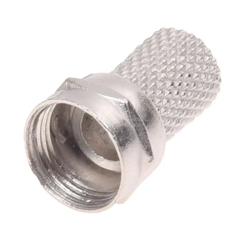 20Pcs CCTV RG6 F Twist-On Coax Coaxial Cable RF Connector Male Screw on type is easy to assemble and disassembleGreat for termin
20Pcs CCTV RG6 F Twist-On Coax Coaxial Cable RF Connector Male Screw on type is easy to assemble and disassembleGreat for termin
