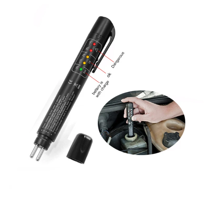 Universal Brake Fluid Tester Accurate Oil Quality Check Pen Car Brake Liquid Digital Tester Vehicle Auto Automotive Testing Tool
Universal Brake Fluid Tester Accurate Oil Quality Check Pen Car Brake Liquid Digital Tester Vehicle Auto Automotive Testing Tool