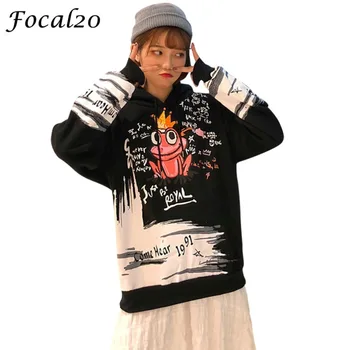 Focal20 Streetwear Frog Graffiti Fleece Women Sweatshirt Hoodies Long Sleeve Causal Sweatshirt Oversize Loose Tracksuit
Focal20 Streetwear Frog Graffiti Fleece Women Sweatshirt Hoodies Long Sleeve Causal Sweatshirt Oversize Loose Tracksuit
