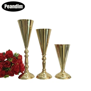 PEANDIM 10pcs/lot Gold Floor Flower Vase Event Table Centerpiece Road Lead Flowers Stands Party Home Decoration
PEANDIM 10pcs/lot Gold Floor Flower Vase Event Table Centerpiece Road Lead Flowers Stands Party Home Decoration