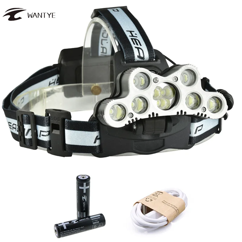20000lm LED Head Lamp light 7XML T6+2Q5 USB LED Headlamp 18650 Headlight Rechargeable Flashlight Head Torch fishing lantern
20000lm LED Head Lamp light 7XML T6+2Q5 USB LED Headlamp 18650 Headlight Rechargeable Flashlight Head Torch fishing lantern