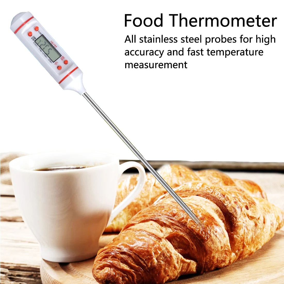 Top Sale New Digital BBQ Food Thermometer Pen Style Kitchen Dining Tools Temperature Thermometers Cooking Thermometer
Top Sale New Digital BBQ Food Thermometer Pen Style Kitchen Dining Tools Temperature Thermometers Cooking Thermometer