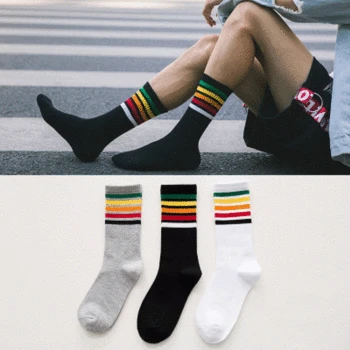 Harajuku Men Socks Winter Unisex Cotton Rainbow Striped Socks Casual Street Skateboard Fashion Warm Chrismas Sports Breathable
Harajuku Men Socks Winter Unisex Cotton Rainbow Striped Socks Casual Street Skateboard Fashion Warm Chrismas Sports Breathable