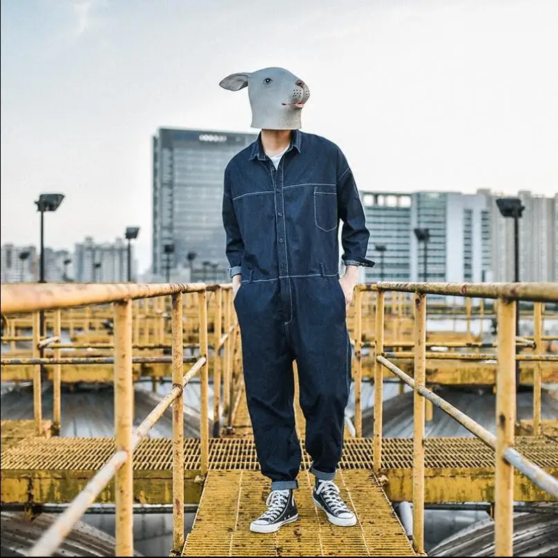 M-xl Men's Denim Jumpsuit Japanese Loose Casual Washed Jeans Korean Version Of The Youth Bib Pants Hairstylist Fashion Overalls
M-xl Men's Denim Jumpsuit Japanese Loose Casual Washed Jeans Korean Version Of The Youth Bib Pants Hairstylist Fashion Overalls