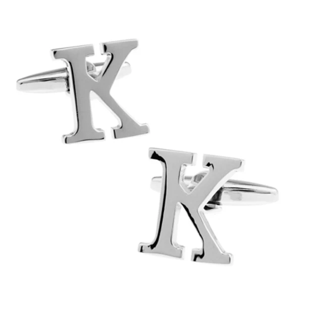 Shirt cuff cufflink silvery letter K cufflink copper material design fashion English letters cufflinks free shipping
Shirt cuff cufflink silvery letter K cufflink copper material design fashion English letters cufflinks free shipping