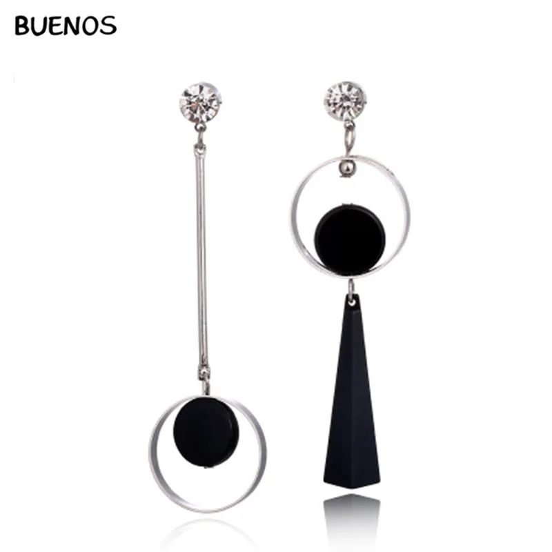 BUENOS Asymmetric Geometric AB Circle Fashion Personality Simplicity Exaggerates Long Big Drop Earrings For Women jewelry
BUENOS Asymmetric Geometric AB Circle Fashion Personality Simplicity Exaggerates Long Big Drop Earrings For Women jewelry