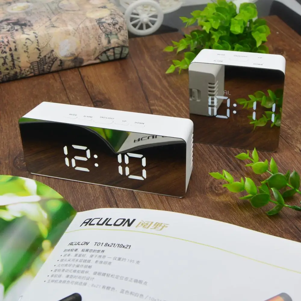 Modern Digital Clock Home Decor LED Clock USB Charge Office Table Watch Electronic Desk Clock Rectangle Square Horloge
Modern Digital Clock Home Decor LED Clock USB Charge Office Table Watch Electronic Desk Clock Rectangle Square Horloge