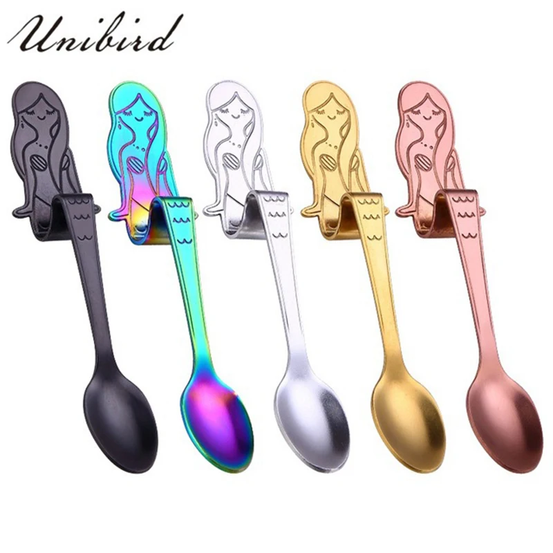 Unibird 1Pc Colored Mermaid Shape Coffee Spoon Stainless Steel Jam Cake Dessert Food Spoon Hanging Cup Dinning Accessories 12cm
Unibird 1Pc Colored Mermaid Shape Coffee Spoon Stainless Steel Jam Cake Dessert Food Spoon Hanging Cup Dinning Accessories 12cm