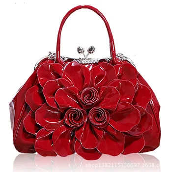 9162C New Fashion Women Shoulder Bag Diomonds Lacquer Leather shaped Flower Bag Commuter Flower Bag Bride's handbag
9162C New Fashion Women Shoulder Bag Diomonds Lacquer Leather shaped Flower Bag Commuter Flower Bag Bride's handbag