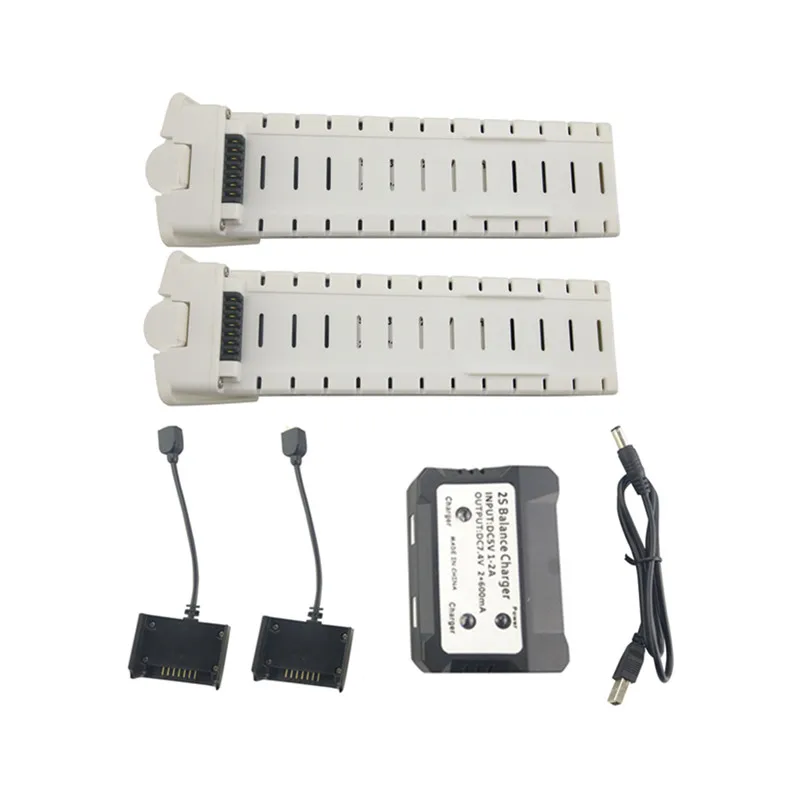 2PCS 7.4V 2800mah lithium battery with 2 in 1 charger for HS700 quadcopter Remote drone accessories white battery
2PCS 7.4V 2800mah lithium battery with 2 in 1 charger for HS700 quadcopter Remote drone accessories white battery