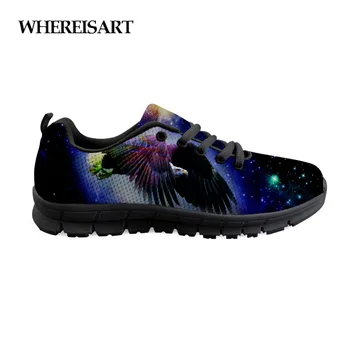 WHEREISART Cool Eagle And Starry Galaxy Pattern Men Breathable Shoes 3D Animals Pattern Spring Flats Male Shoes Men's Sneakers
WHEREISART Cool Eagle And Starry Galaxy Pattern Men Breathable Shoes 3D Animals Pattern Spring Flats Male Shoes Men's Sneakers