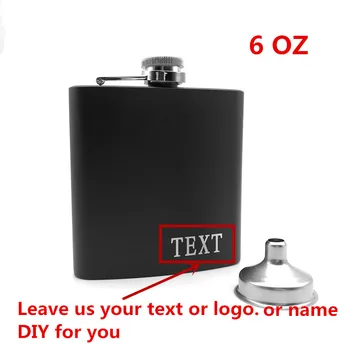 1 PCS 6 Oz Personalized Black Hip Flask Engraved Name Text Logo Stainless Steel Portable Hip Flask Gift for Him Groomsmen Gifts
1 PCS 6 Oz Personalized Black Hip Flask Engraved Name Text Logo Stainless Steel Portable Hip Flask Gift for Him Groomsmen Gifts