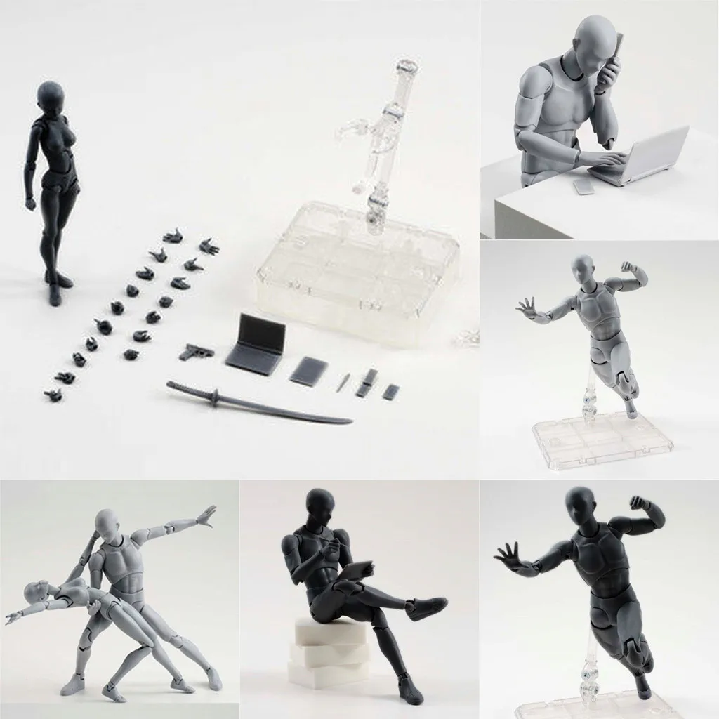 Action Figure Model Human Mannequin Man Woman Kits With Box Anime Archetype Ferrite Movable Body Drawing Figures For Artists
Action Figure Model Human Mannequin Man Woman Kits With Box Anime Archetype Ferrite Movable Body Drawing Figures For Artists