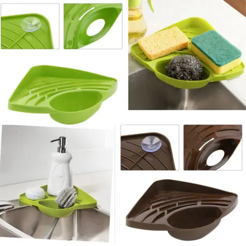 Home Kitchen Sink Corner Storage Rack Solid Color Sponge Holder Organizer Kitchen Sink Triangle Storage Racks Brown Green
Home Kitchen Sink Corner Storage Rack Solid Color Sponge Holder Organizer Kitchen Sink Triangle Storage Racks Brown Green