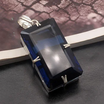 Hermosa Glowing Rectangle NavyTopaz Pendant Necklace Charms Fashion Jewelry Gifts 62mm NY1277
Hermosa Glowing Rectangle NavyTopaz Pendant Necklace Charms Fashion Jewelry Gifts 62mm NY1277