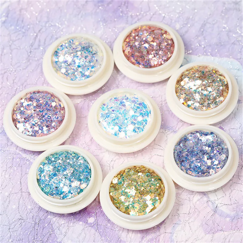 8Pcs/Set Mermaid 3D Glitter Nail Flakes Hexagon Colorful Sequins UV Gel For Nail Design Flake For Nail Art Polish Manicure Set #
8Pcs/Set Mermaid 3D Glitter Nail Flakes Hexagon Colorful Sequins UV Gel For Nail Design Flake For Nail Art Polish Manicure Set #