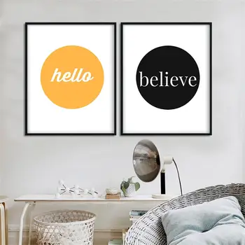 Hello And Believe Letter Nordic Simple Style Home Decor No Frame Painting Poster Canvas Painting Space Wall Art For Living Room
Hello And Believe Letter Nordic Simple Style Home Decor No Frame Painting Poster Canvas Painting Space Wall Art For Living Room