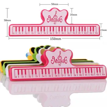 Fashion Music Book Note Paper Ruler Sheet Music Spring Clip Holder For Piano Guitar Violin Viola Cello Performance Practice
Fashion Music Book Note Paper Ruler Sheet Music Spring Clip Holder For Piano Guitar Violin Viola Cello Performance Practice