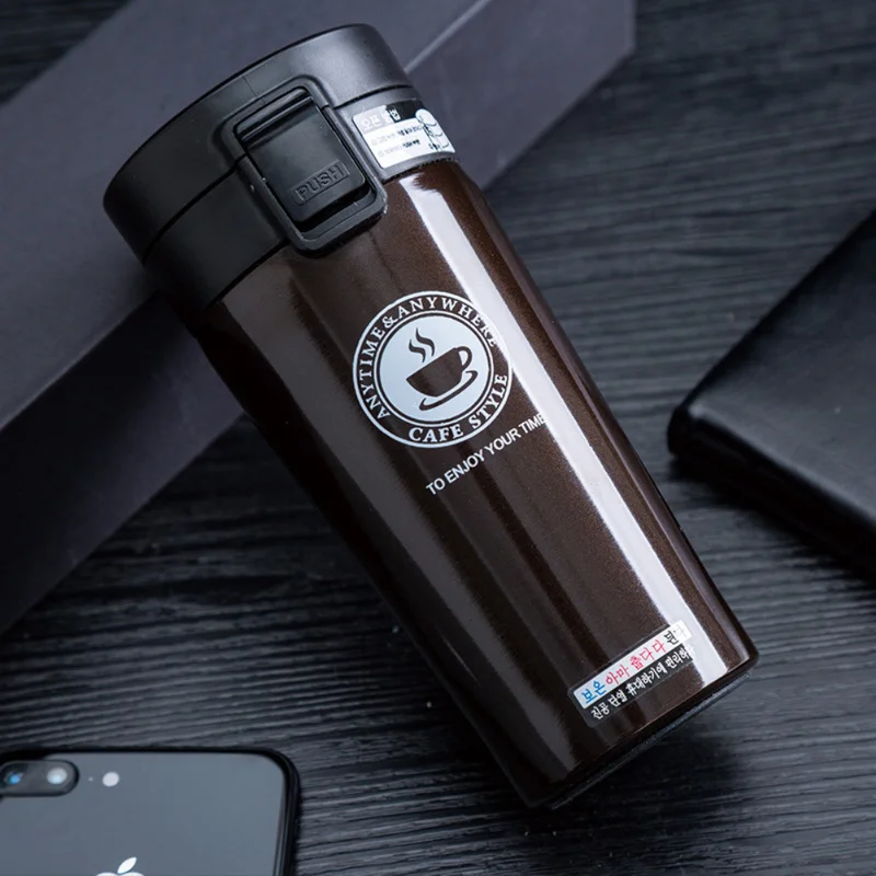 Hot Quality 380ml Thermo Double Wall Stainless Steel Vacuum Flasks Car Thermo Cup Coffee Tea Travel Mug Thermol Bottle Cup
Hot Quality 380ml Thermo Double Wall Stainless Steel Vacuum Flasks Car Thermo Cup Coffee Tea Travel Mug Thermol Bottle Cup