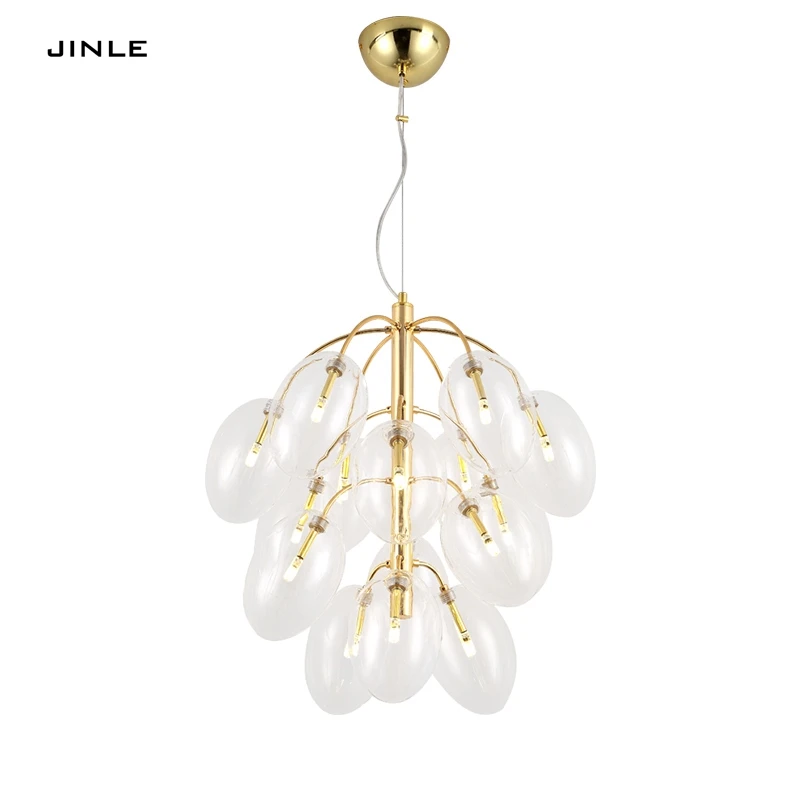 Designer living room LED pendant lights Nordic cafe personalized restaurant lights modern bedroom creative grape glass droplamp
Designer living room LED pendant lights Nordic cafe personalized restaurant lights modern bedroom creative grape glass droplamp