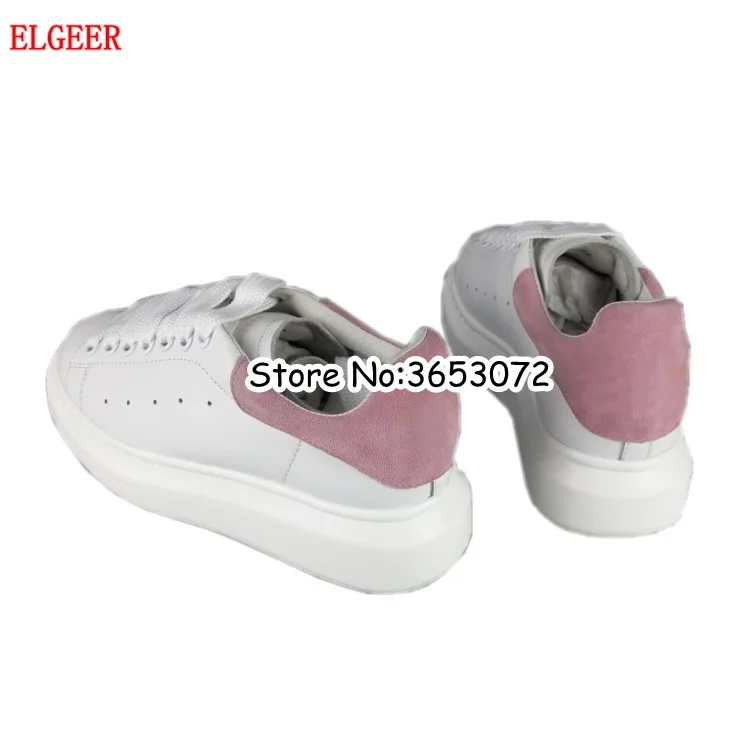 White Original Leather Lady Lace Up Flats Sneakers Round Toe Casual Street Style Woman Leisure Shoeos Black Suede Lover Shoes
White Original Leather Lady Lace Up Flats Sneakers Round Toe Casual Street Style Woman Leisure Shoeos Black Suede Lover Shoes