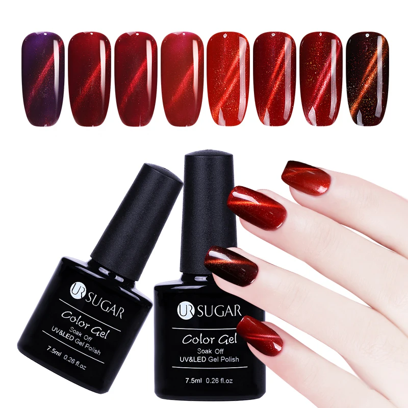 UR SUGAR 7.5ml UV Magnetic Cat Eye Gel Polish Red Series Glitter Varnish Soak Off LED Lamp Gel Manicure Nail Art Lacquer
UR SUGAR 7.5ml UV Magnetic Cat Eye Gel Polish Red Series Glitter Varnish Soak Off LED Lamp Gel Manicure Nail Art Lacquer