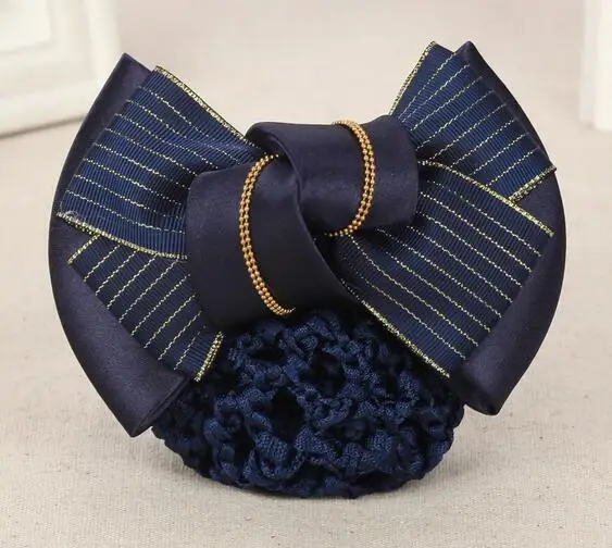 Multi Colors Women Striped Ribbon Bow Hair Bun Net Snood Crochet Net Bun Hair Cover Women Hair Accessories Office Lady Barrette
Multi Colors Women Striped Ribbon Bow Hair Bun Net Snood Crochet Net Bun Hair Cover Women Hair Accessories Office Lady Barrette