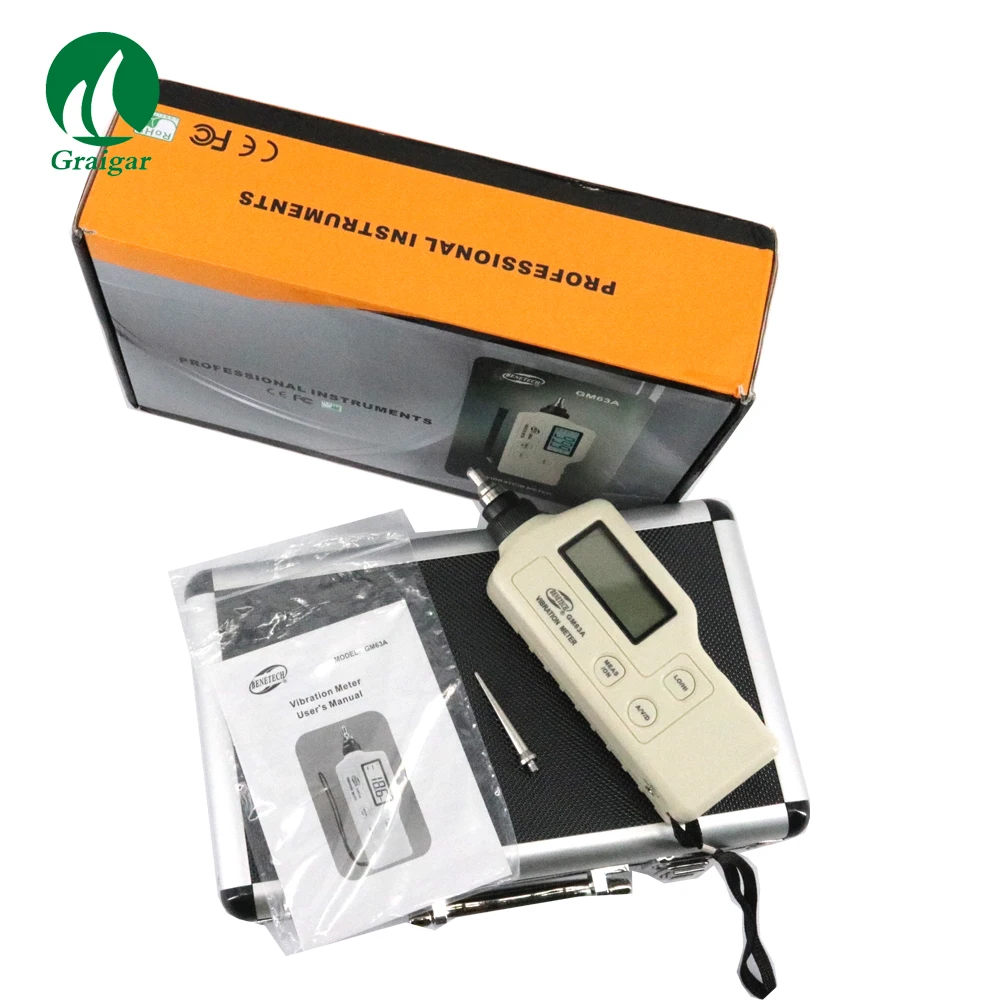 GM63A Digital Vibration Sensor Meter Tester Vibrometer Analyzer Acceleration Handheld+
GM63A Digital Vibration Sensor Meter Tester Vibrometer Analyzer Acceleration Handheld+