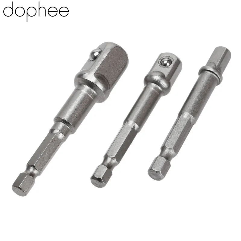 dophee 3PCS Hammer Drill Socket Adapter 1/4"Hex Shank To 1/4" 3/8" 1/2" Socket Driver Set Drill Bits Extension Bar Power Tool
dophee 3PCS Hammer Drill Socket Adapter 1/4"Hex Shank To 1/4" 3/8" 1/2" Socket Driver Set Drill Bits Extension Bar Power Tool
