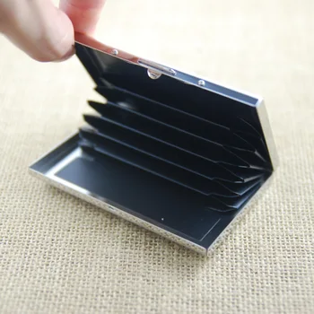 RFID Blocking Stainless steel metal Credit Card Holder for Plastic business card and bank card
RFID Blocking Stainless steel metal Credit Card Holder for Plastic business card and bank card