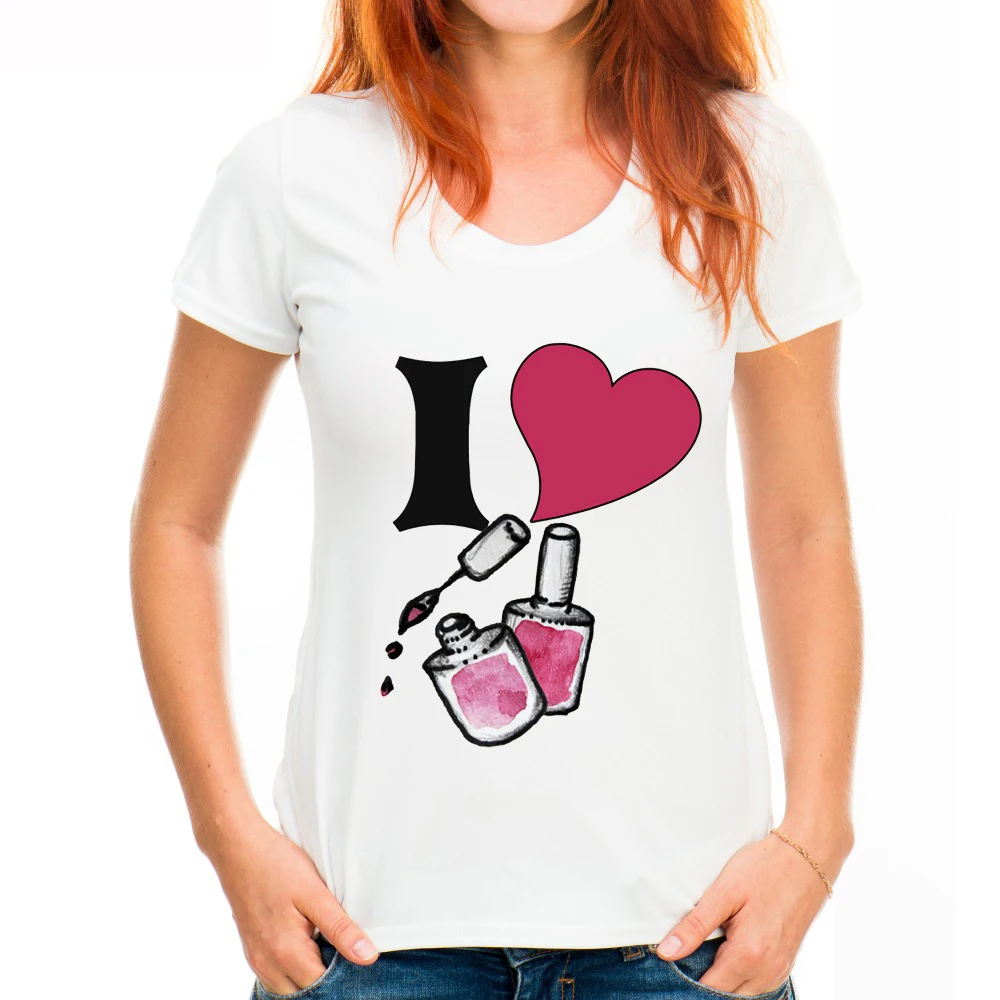 2017 Women Fashion NAIL POLISH Design T shirt Novelty Tops Lady Custom Printed Short Sleeve Tees
2017 Women Fashion NAIL POLISH Design T shirt Novelty Tops Lady Custom Printed Short Sleeve Tees