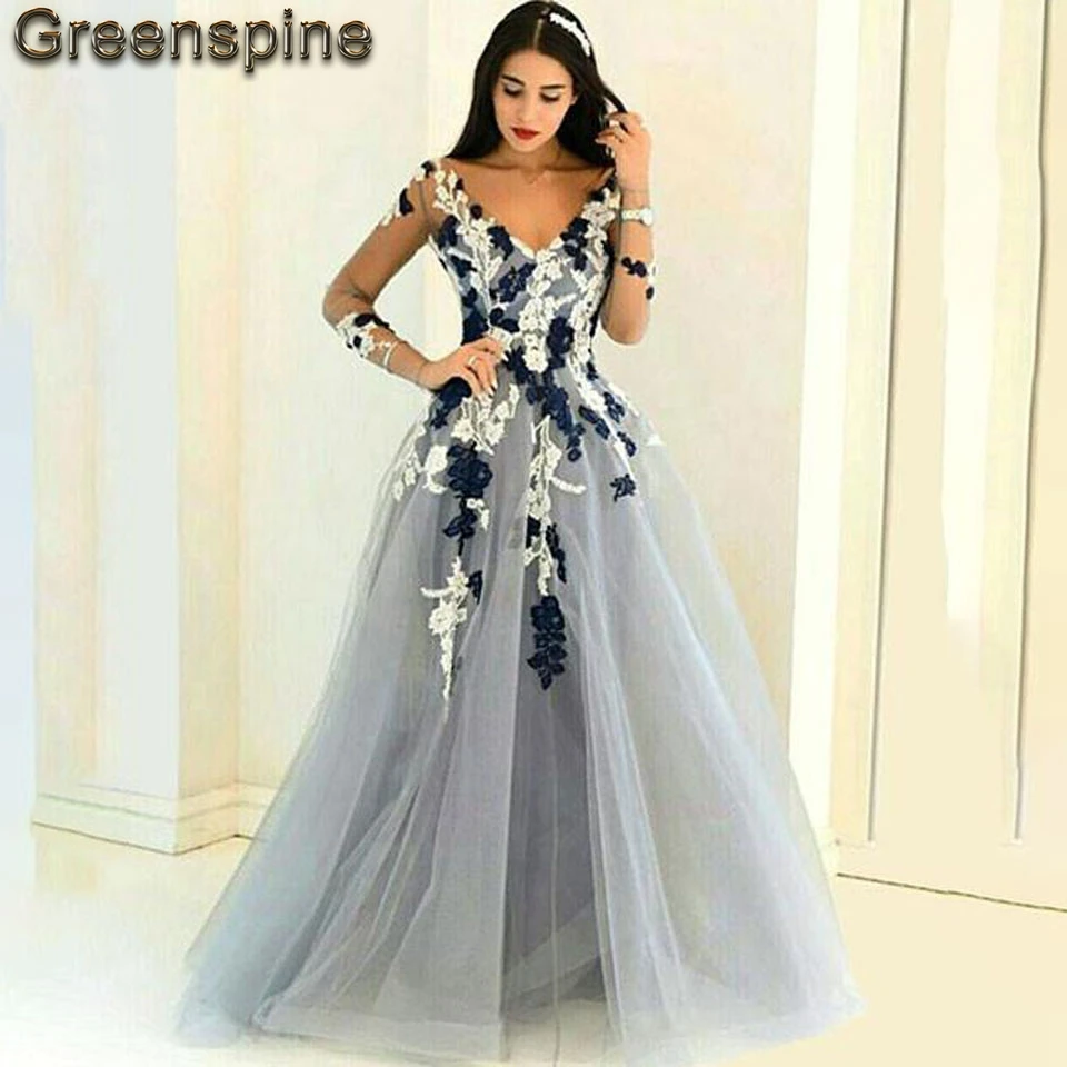Dusty Blue Long Sleeve Wedding Dress 2019 Robe Mariee Sirene Lace Appliqued Elegant African Bridal Dresses Tulle Wedding Gown
Dusty Blue Long Sleeve Wedding Dress 2019 Robe Mariee Sirene Lace Appliqued Elegant African Bridal Dresses Tulle Wedding Gown