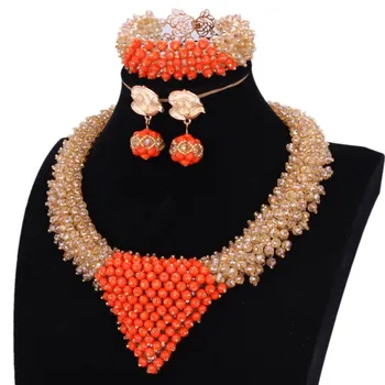 Jewellery Set with Bracelet Heart African Wedding Beads Orange And Gold High Quality Dubai Jewelry Set Free Shipping 2018 New
Jewellery Set with Bracelet Heart African Wedding Beads Orange And Gold High Quality Dubai Jewelry Set Free Shipping 2018 New