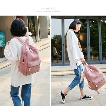 1pc New Fashion Fresh Style Women Backpacks Solid Color Bookbags School Bag For Girls Rucksack Female Travel Backpack
1pc New Fashion Fresh Style Women Backpacks Solid Color Bookbags School Bag For Girls Rucksack Female Travel Backpack