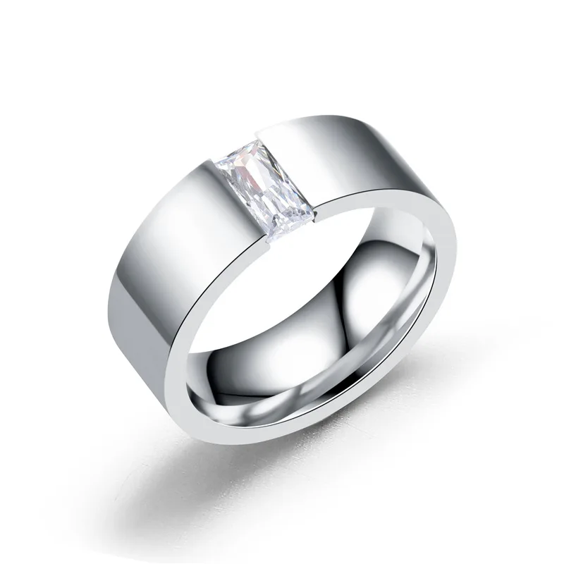 Women's Smooth silver Color Stainless Steel Ring with AAA CZ High Polished Simple Men's Wedding Jewelry
Women's Smooth silver Color Stainless Steel Ring with AAA CZ High Polished Simple Men's Wedding Jewelry