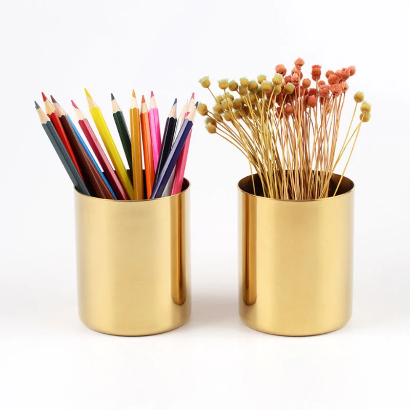 Nordic Style Stainless steel Cylindrical Pen Container For Vase Home Office Storage Box House Desk flower Decoration Tool
Nordic Style Stainless steel Cylindrical Pen Container For Vase Home Office Storage Box House Desk flower Decoration Tool