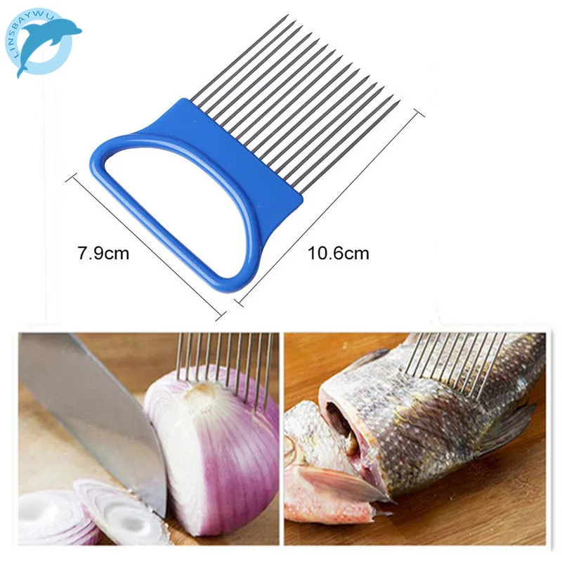1 pcs Easy Cut Onion Holder Fork Stainless Steel +Plastic Vegetable Slicer Tomato Cutter Metal Meat Needle Gadgets Meat Frok
1 pcs Easy Cut Onion Holder Fork Stainless Steel +Plastic Vegetable Slicer Tomato Cutter Metal Meat Needle Gadgets Meat Frok