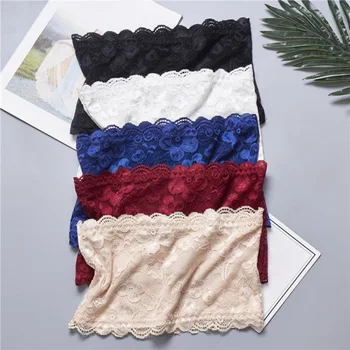 Girls' Strapless Crop Wrap Lace Bandeau Tube Top Women Bustier Boob Tubes Tops Bralette 5 Solid Colors Red Blue White Black
Girls' Strapless Crop Wrap Lace Bandeau Tube Top Women Bustier Boob Tubes Tops Bralette 5 Solid Colors Red Blue White Black