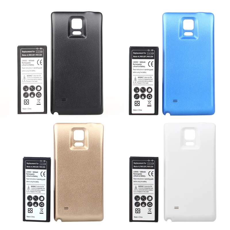 High Power Extended 6800mah Battery + Back Cover Case for Samsung Note IV Note4 N9100 N910F N910H N910
High Power Extended 6800mah Battery + Back Cover Case for Samsung Note IV Note4 N9100 N910F N910H N910