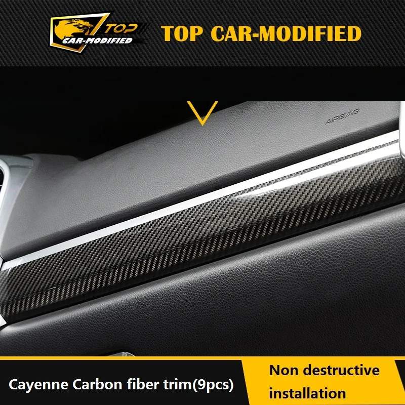 Free shipping carbon fiber font b car b font font b Interior b font dashboard Mouldings