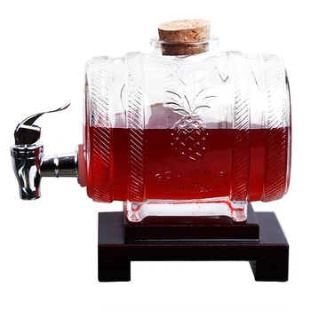 1000ml Handmade Barrel Decanter with Wooden Stand, Drink Dispenser for Wine, Whiskey, Brandy, Tequila, Bourbon, Scotch, Rum
1000ml Handmade Barrel Decanter with Wooden Stand, Drink Dispenser for Wine, Whiskey, Brandy, Tequila, Bourbon, Scotch, Rum