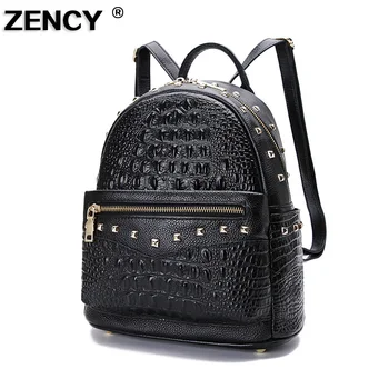 ZENCY 2020 Crocodile Pattern Real Genuine Leather Cowhide Women's Backpack School Shopping Bag Party Ladies Female Backpacks
ZENCY 2020 Crocodile Pattern Real Genuine Leather Cowhide Women's Backpack School Shopping Bag Party Ladies Female Backpacks